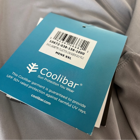 Coolibar Mens David Ledbetter Long Sleeve Golf Polo | XXL - Picture 9 of 14